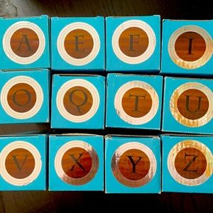 GIFT ALERT NEW Nambe Initial Wine Stoppers - 12 letters available!